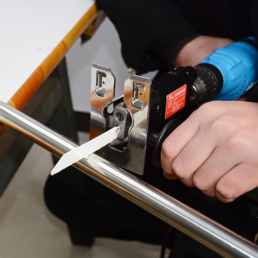 Perceuse électrique, multifonction 3 en 1, scie alternative, accessoire, changement de perceuse électrique, scie incurvée pour coupe de tuyaux de bois