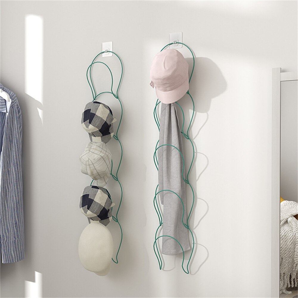 Baseball Cap Rack Hat Display Holder Door Closet Clothes Scarf Towel Round Storage Shelf Home Organizer