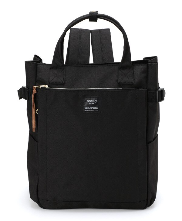 Zaino da donna stile giapponese anello zaino per Laptop 15.6 di grande capacità Design multi-tasca per zainetto per ragazze adolescente Mochila: black