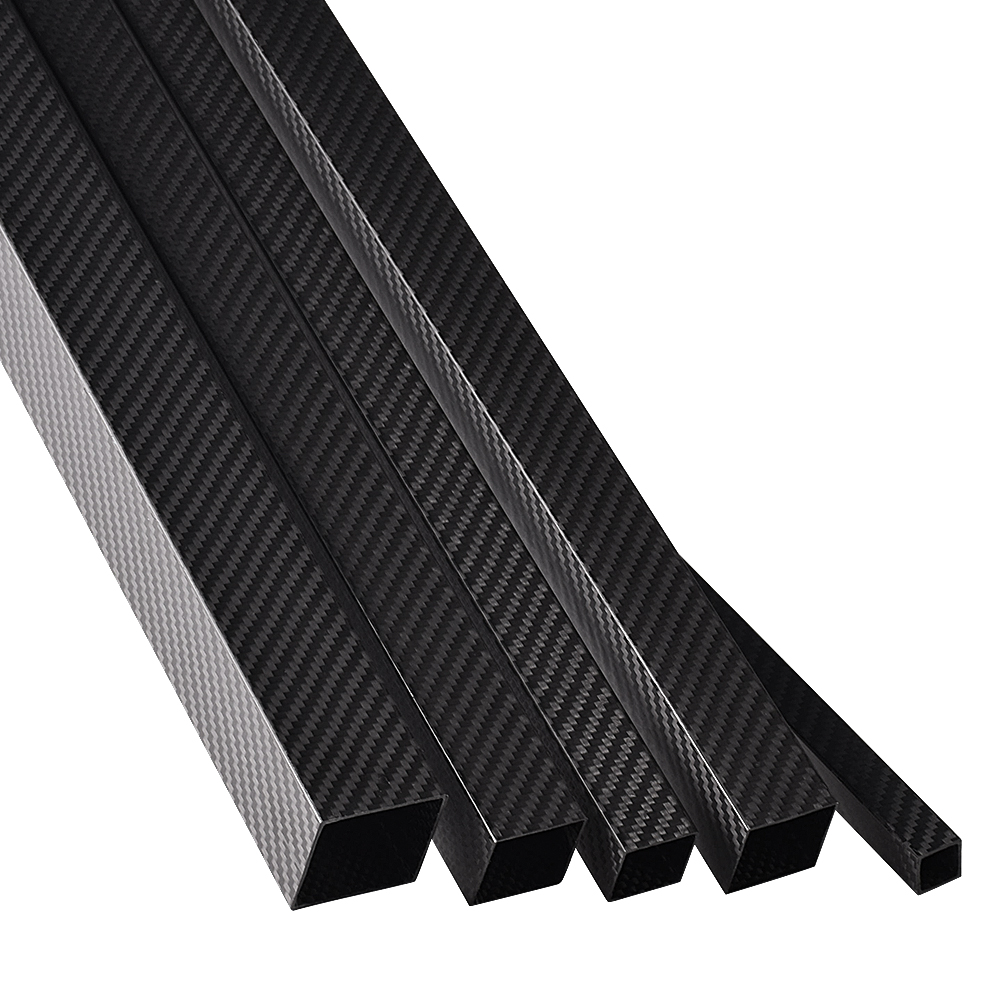1 Piece Of 3K Full Carbon Fiber Square Tube High Strength Length 500mm OD 8 10 12 15 18 20 22 24 25 26 28mm Twill Matte