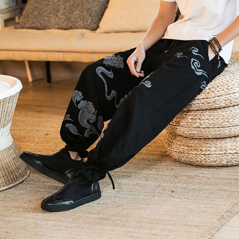 Traditional chinese clothing for men casual pants trousers chinese market online men pants casual trousers TA009