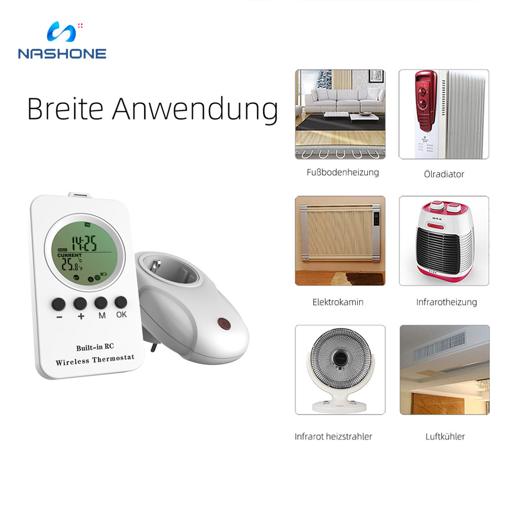 Draadloze Temperatuurregelaar Thermostaat 220V Voor Chauffage Thermostaat Controller Vloerverwarming Thermostaat Timer Socket Eu