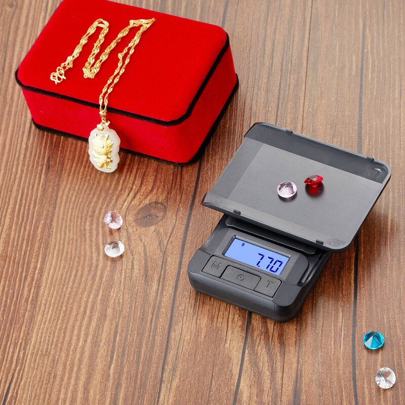 100G/200G/300G/500G X 0.01G Mini Pocket Digitale Weegschaal Voor Goud sterling Zilveren Sieraden Weegschalen Balance Elektronische Keukenweegschaal