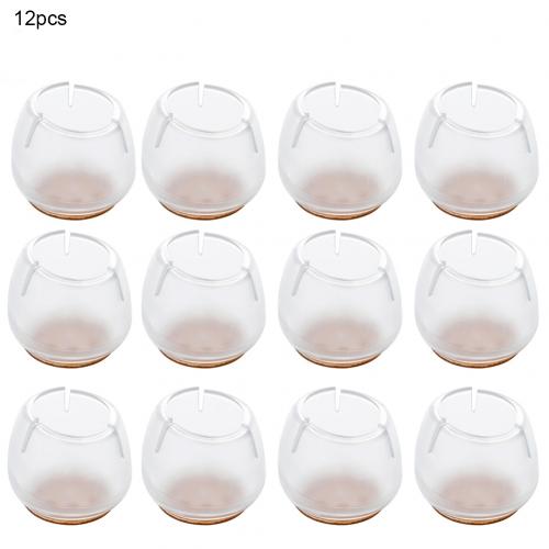 12 stuks meubel stoel tafel poot doppen vloerbeschermer antislip voetjes hoezen meubel poot beschermer vloerbeschermer: Default Title