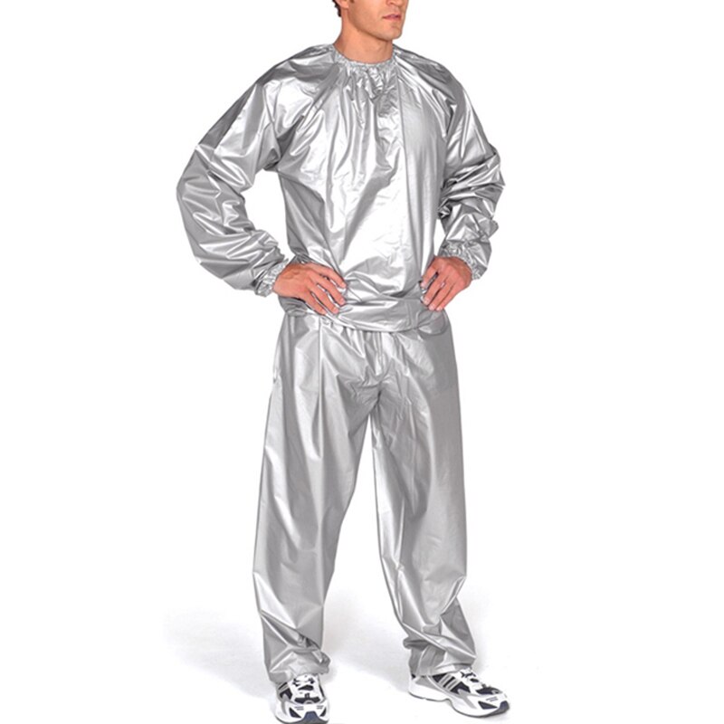 L/XL2XL/3XL/4XL/5XL combinaison de sueur de Sauna robuste exercice costume de gymnastique Fitness perte de poids Anti-Rip minceur produit P9: Gris / L