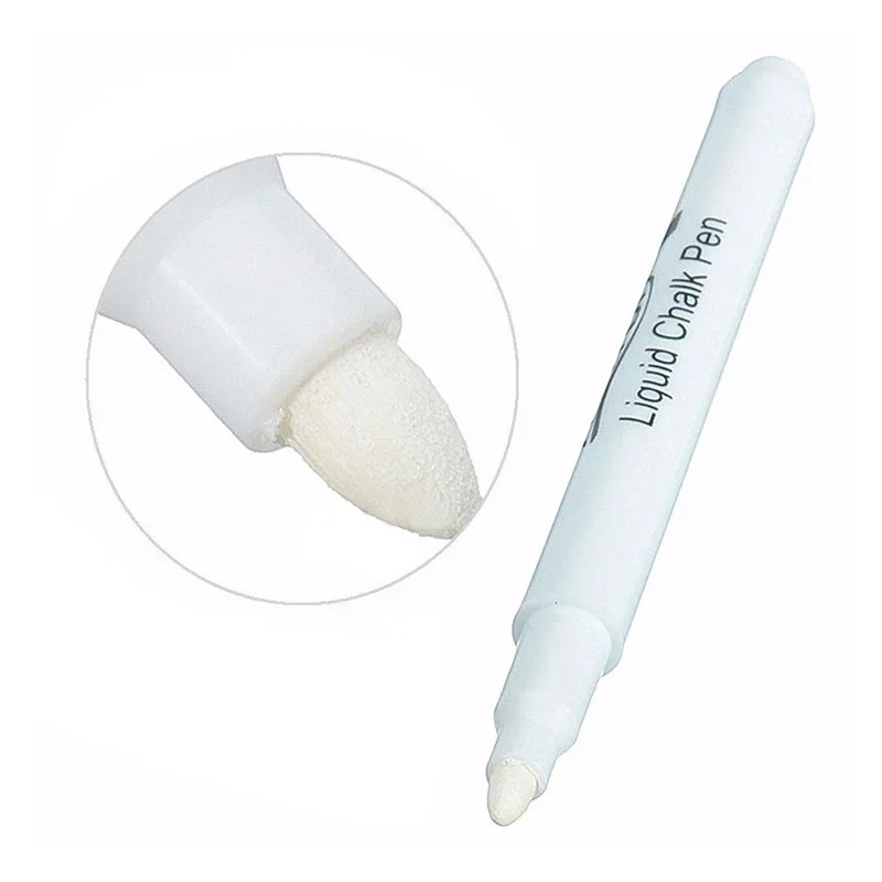 Stylos marqueurs à craie liquide blanche pour fenêtre en verre, tableau noir, craie sans poussière, fournitures scolaires, fournitures pour enseignants, paquet de 3