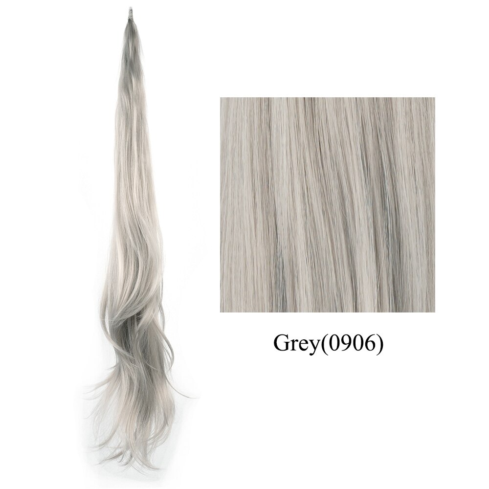 Soowee Lange geschichtete Pferdeschwanz-Kunsthaarverlängerung, blonder Pferdeschwanz, flexibles Haar, Pferdeschwanz-Haarteile: #144