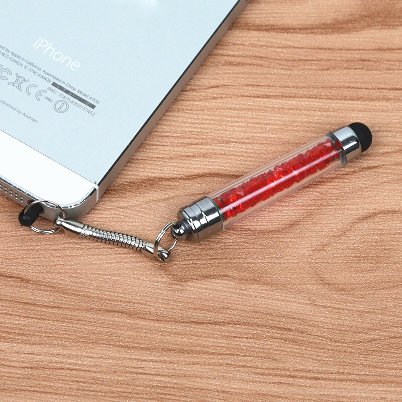 Fffas Tablet Stylus Pen Mini Diamonds 3.5 Mm Koptelefoon Poort Stof Plug Mobiele Telefoon Touch Pen Voor Apple Iphone Ipad pc Latop Decor