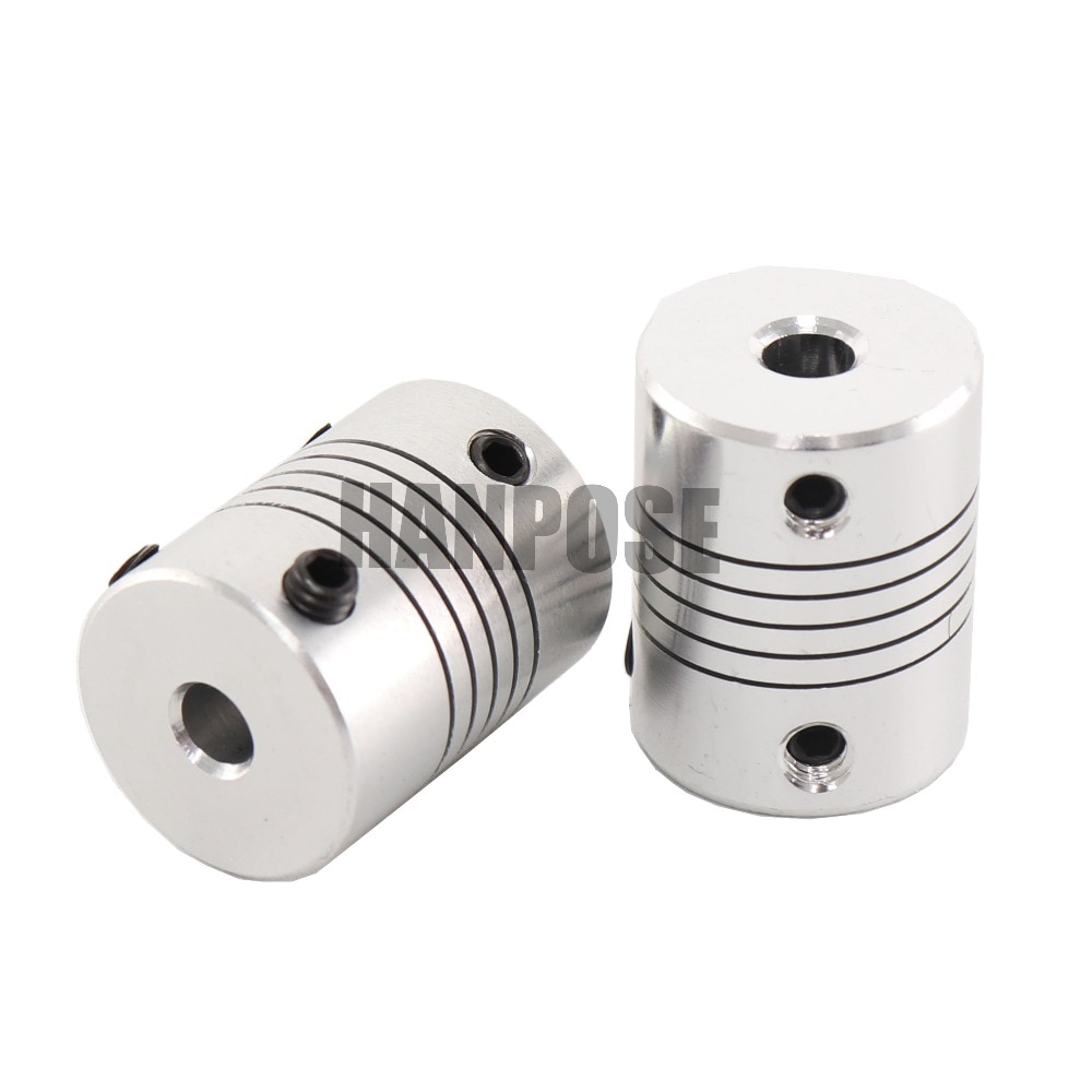 D19*L25 Aluminium CNC Stepper Motor Flexible Shaft Coupling Coupler Encoders Engraving Machine ID3 4 5 6 6.35 7 8 9 10mm