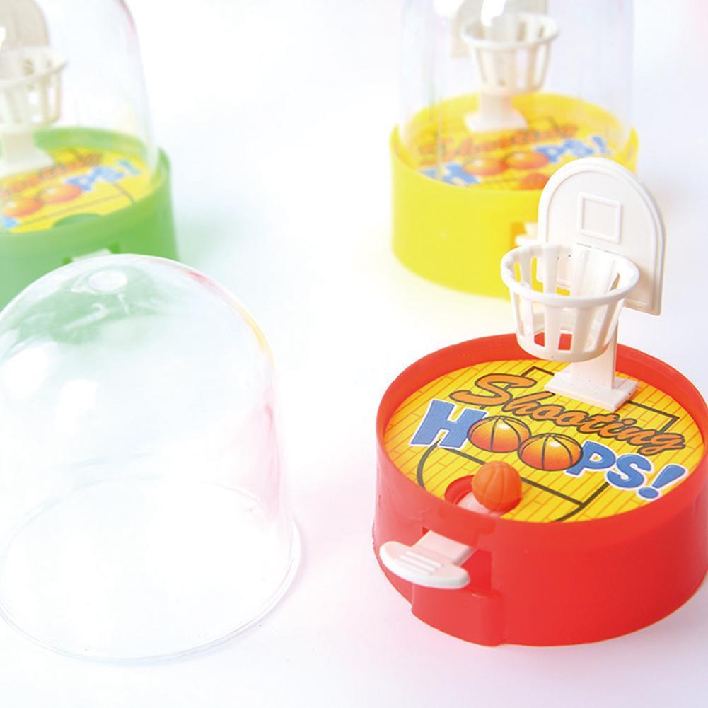 Willekeurige Kleur Mini Vinger Schieten Machine Lossen Bal Vent Puzzel Kinderen Creatieve Interactieve Party Game Basketbal Floor