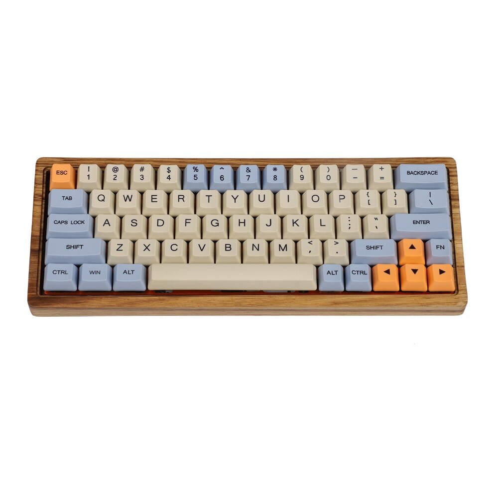 Ymdk Blauw Beige Oranje Dye Sub 64 68 Minila Keyset Dikke Pbt Oem Profiel Mac Keycap Voor Filco Minila YD60M XD64 GK64 Tada68
