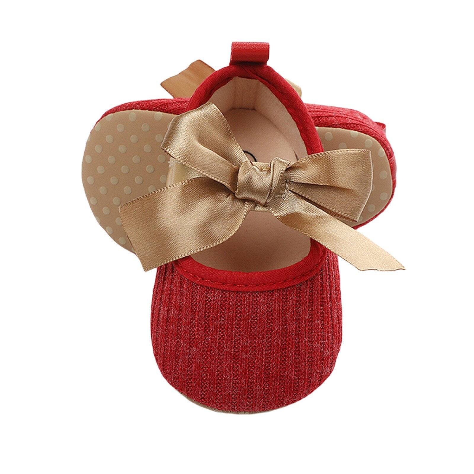 Newborn Princess Bowknot Shoes, Infant Hollow Out Prewalker with Hook and Loop (White, Grey, Pink, Red, Black)