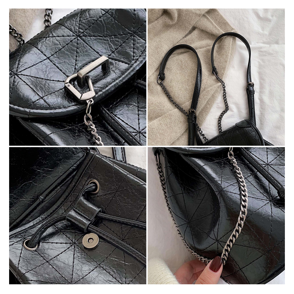 Femmes sac à dos femme sac à bandoulière multi-usages décontracté dames petite chaîne sac à dos sac de voyage pour filles sac à dos