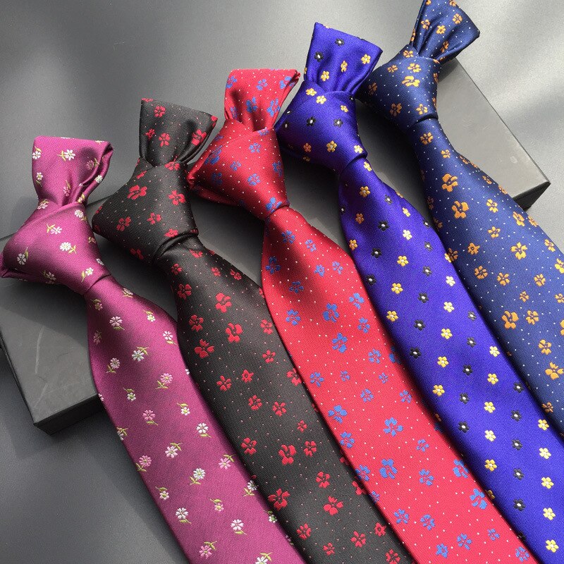 Gravata larga profissional do casamento da festa do negócio masculino do laço floral 8cm