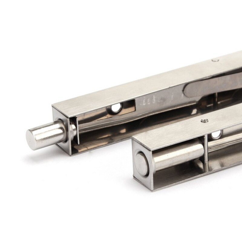 Stainless Steel Door Slide Bolt Latch Lock Flush Bolt for Primary-Secondary Doors (Pack of 2)