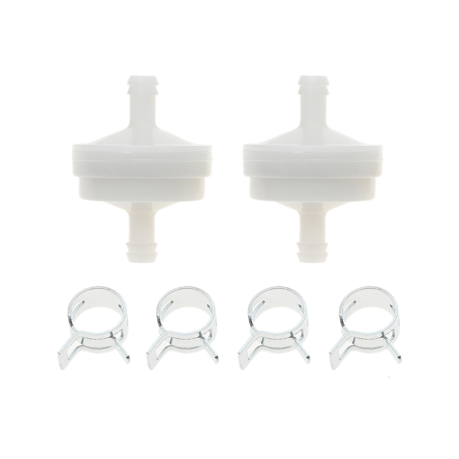 2 pezzi filtri carburante con 4 fascette stringitubo Strongthium tosaerba sostituzione gas per Briggs Stratton artigiano Toro 394358s 56679 ecc
