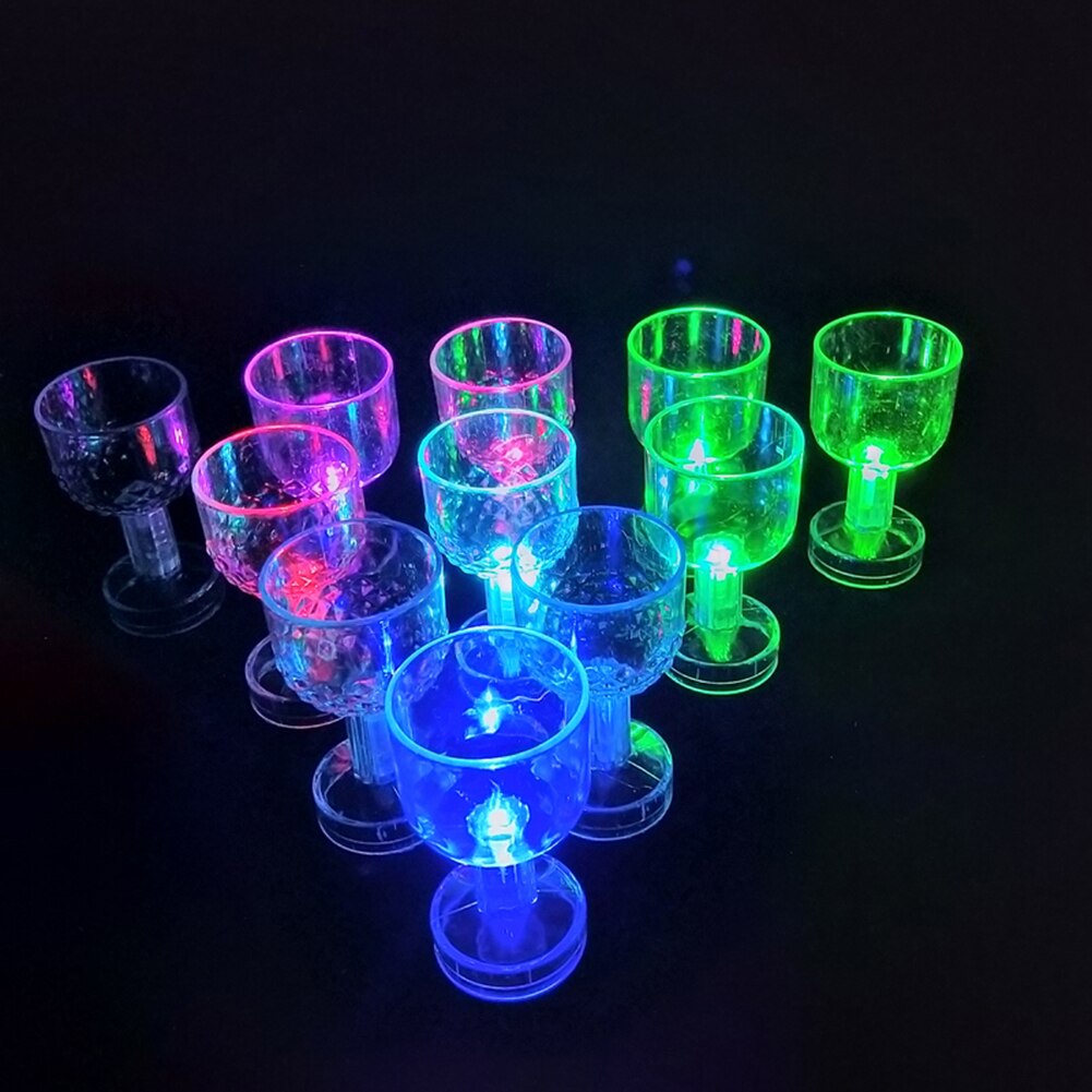 LED Flashing Color Change Water Activated Light up Beer Whisky 50ml Drink Cup Smooth drink glass cocktail party novelty