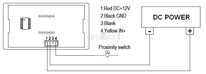 Digital Motor Tachometer Speed Measure Meter panel 5-9999 RPM Red LED Display