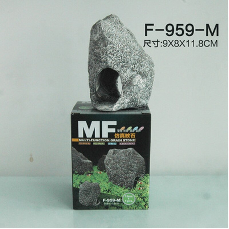 Aquarium Fish Tank Decoration Cichlid Stone Ornament Landscaping: M