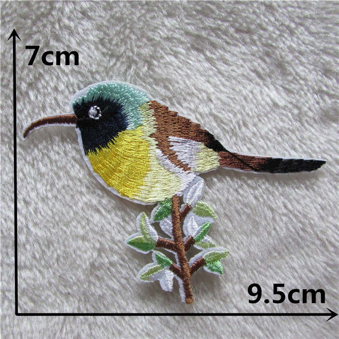 Jaar stijl vogel smeltlijm applicatie borduurwerk patch diy patches strepen  c2169-c2258: C2253
