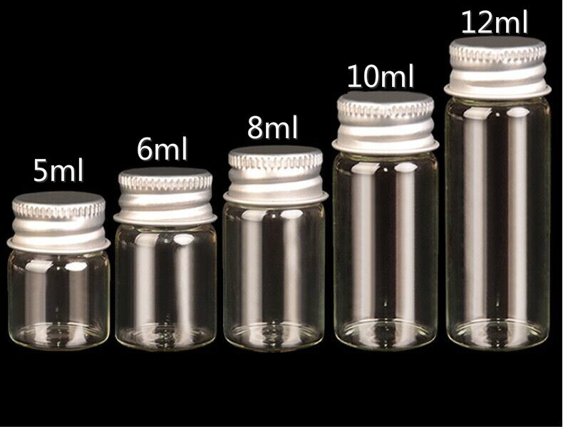 5 STUKS 22*30mm 5ml Tiny Kleine Clear Flessen Glazen Flesjes Potten Met Schroef Caps Voor Bruiloft thuis Decoratie Kerstcadeaus