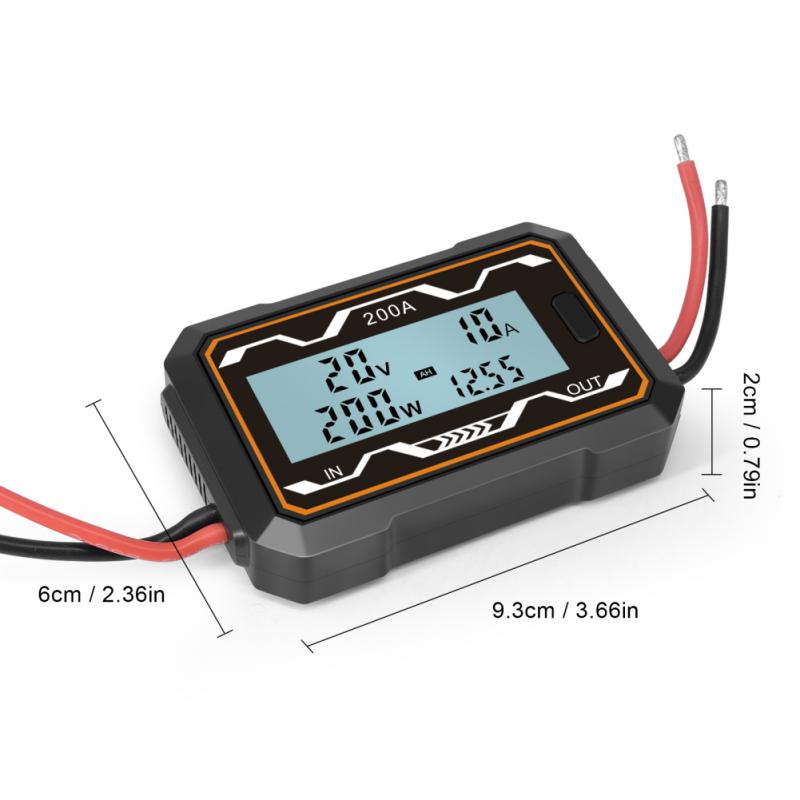 Digital DC 0-60V 200A Dc Power Meter Watt Meter Power Analyzer High-precision Watt Meter And Power Analyzer Electrical Instrume