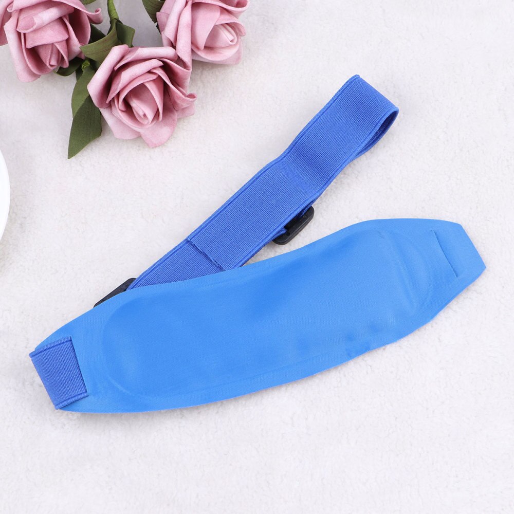 Bandeau rafraîchissant pour adultes, bandes frontales pour la fièvre, emballage de supérieure, et froid, sacs de refroidissement physique (bleu)
