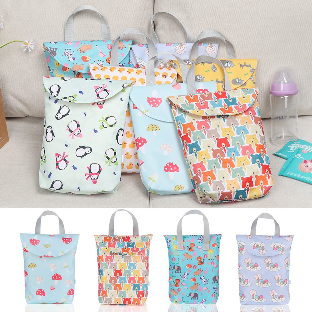 Multifunktions Baby Windel Drucke Nass/Trockenen Tuch Tasche Wiederverwendbare Wasserdicht Mumie Lagerung Tasche Reise Windel Veranstalter