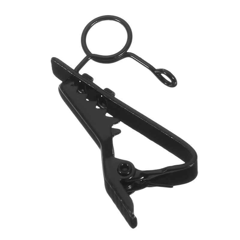 LEORY Microphone Lapel Tie Clip Universal Mini Lapel Lavalier Microphone Mic Clip For Clip Mic Replacement Cable Clip: Small Circle