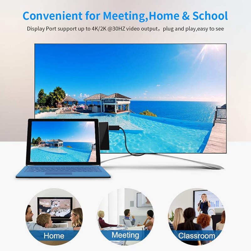 for Surface Pro USB Hub Docking Station,6-In-1 USB 3.0 Hub Adapter with 4K DP Displayport,3 USB3.0 Ports (5Gps)