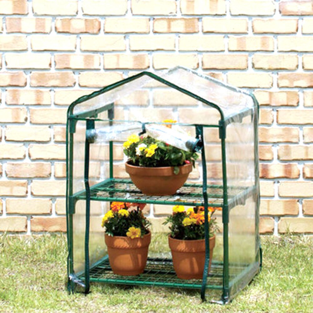 2/3/4/5 Tiers Greenhouse Cover Greenhouse PVC Reinforced Replacement Cover Anti-freeze Insulation Film Garden Plant Clear Cover