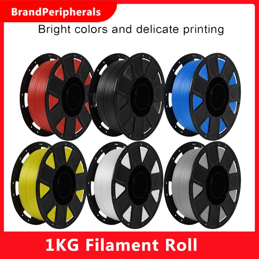Creality Ender 3D Printer PLA Filament 1.75mm 1kg/2.2lbs Filament Dimensional Accuracy +/- 0.02 mm, Black