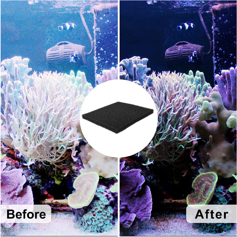 Esponja de filtro de carbón activado para acuario, caja de filtro de peces, accesorios de jaula de agua para mascotas, absorbente de filtro de Acuario, 5-20 Uds.