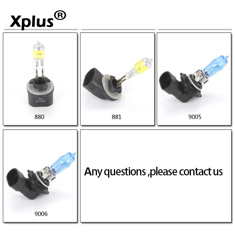 6pcs 12V 100W 6000K 3000K White Yellow/GOLD Auto Car HOD Halogen Bulbs Lamps H1 H3 H4 H7 Replacement Headlight Fog Lights