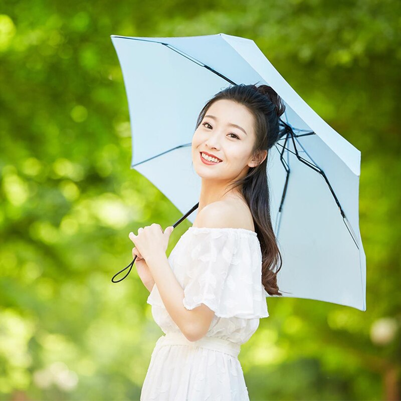 Xiaomi ombrello 50% volte super-breve protable Ultralight di Pioggia Ombrelli UV Antivento impermeabile Uomo donna proprietà Parasole