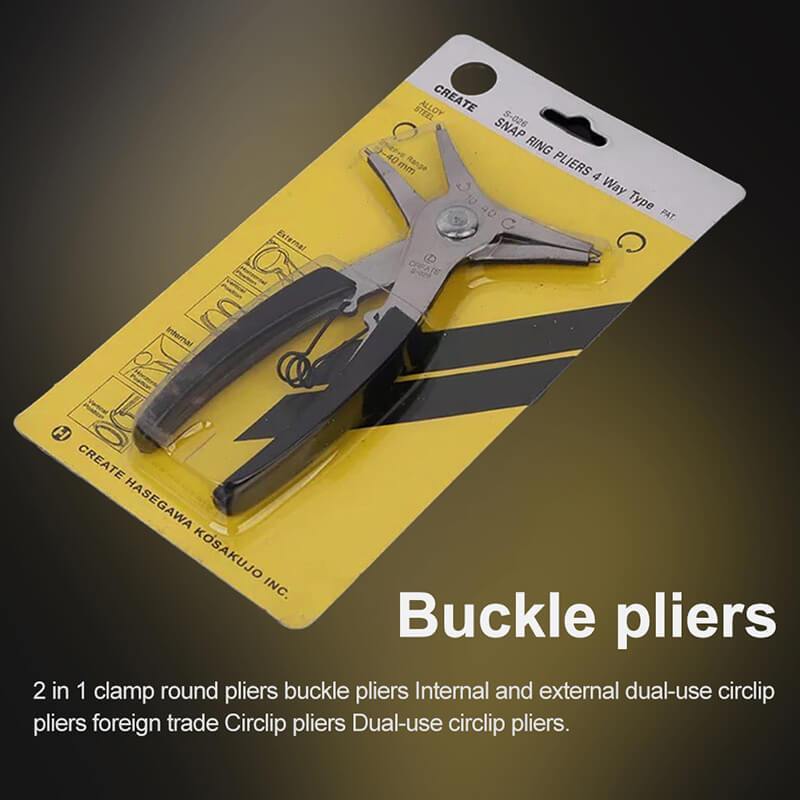 2-in-1 Snap Ring Pliers Internal External Pliers Retaining Clips Multifunctional Snap Ring Circlip Pliers For Hand Tool