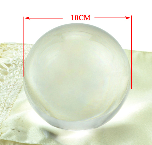 60/70/80/90/100mm Contact Jongleren Bal Goocheltrucs Crystal Ultra Clear 100% Acryl bal Manipulatie Jongleren: Transparent 10CM