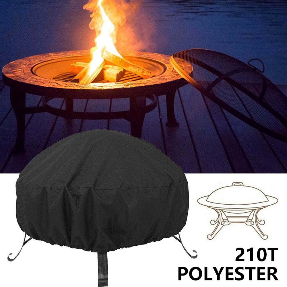 2 kokoa vedenpitävä patio palo kuopan kansi uv suoja grilli bbq suoja ulkotarha piha pyöreä katos huonekalut kattaa