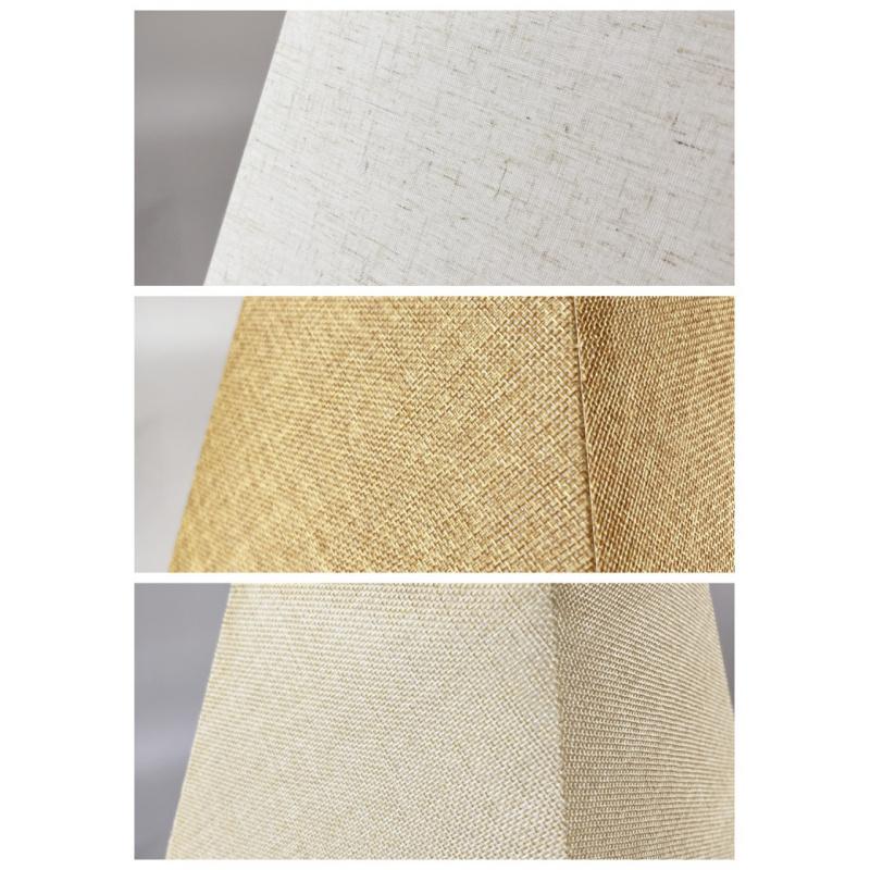 KD-Abat-jour d'angle carré en toile de jute, petite et grande lampe de table, lampadaire, abat-jour en lin beige, lin naturel, fabriqué à la main