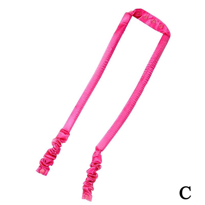 Bandeau en soie sans chaleur pour cheveux, boucles de nuit, vague magique: C