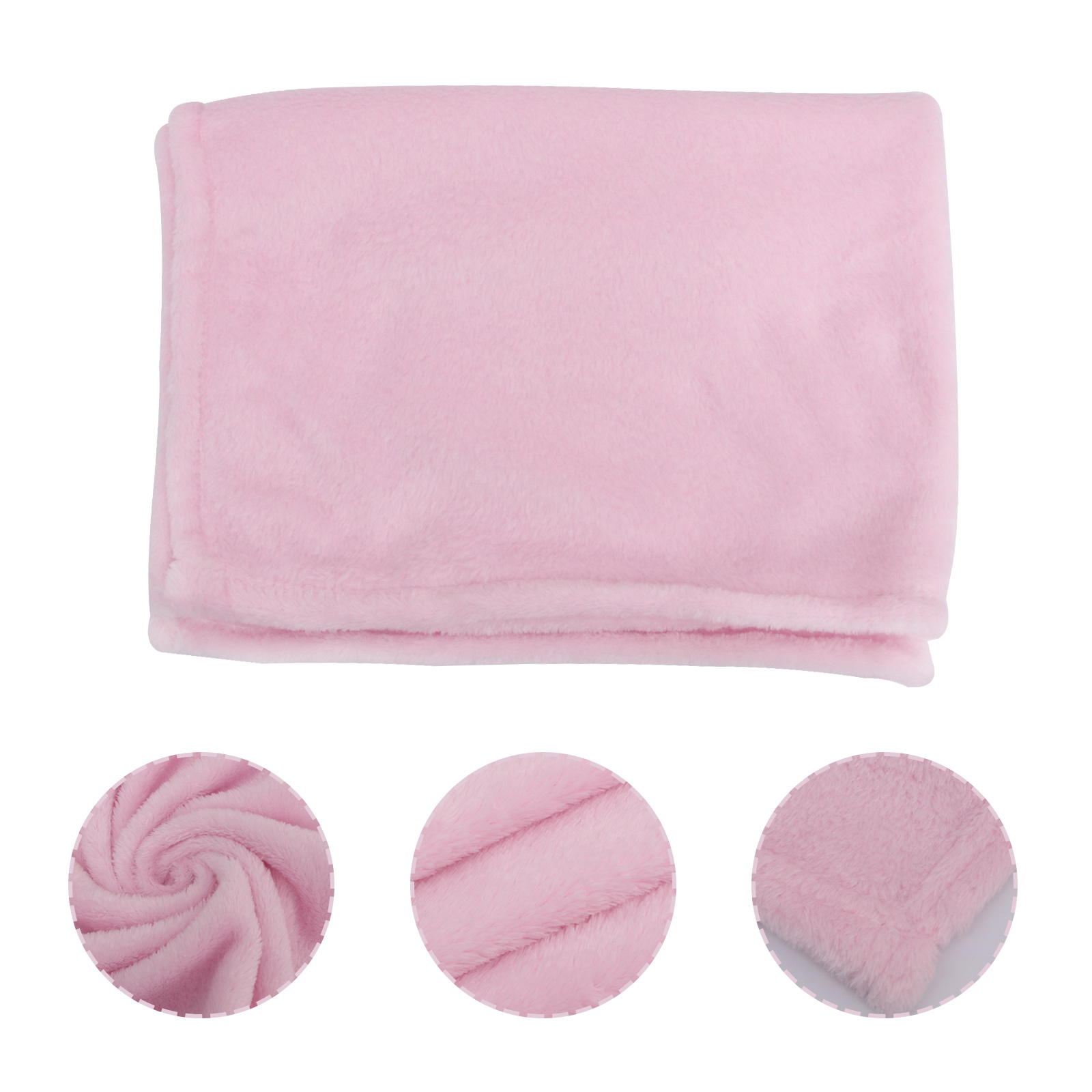 Blanket Car Greenery Decor Pet Queen Plush Mattress Fleece Flannel Solid Color Bedding Soft: Pink
