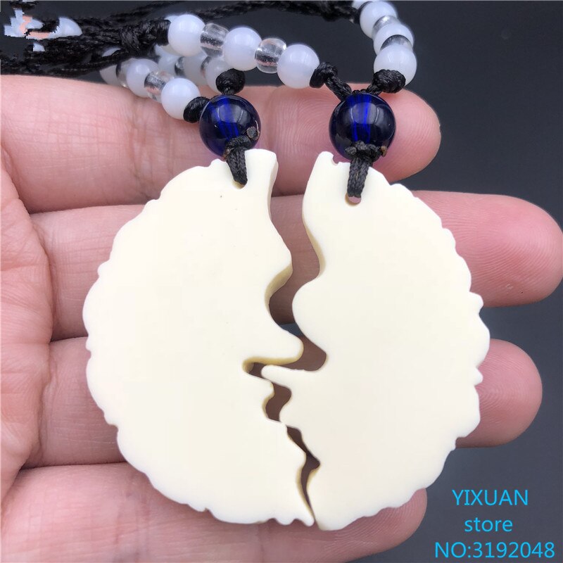 Ivoor fruit draak feniks merk hanger voor mannen en vrouwen liefhebbers ketting accessoires