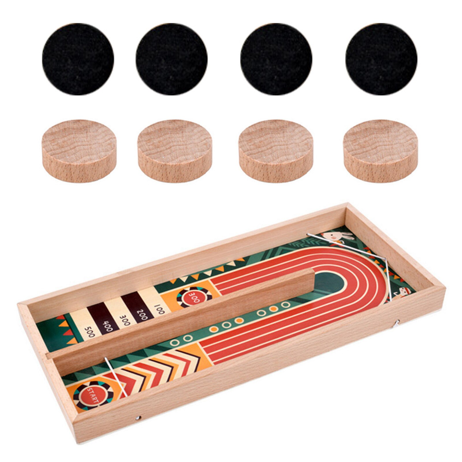 Draagbare Sling Puck Bordspel Voor Kind, tafelvoetbal Sling-Shot Game Board Desktop Interactieve Schaken Speelgoed Voor Volwassen Kinderen Bureau