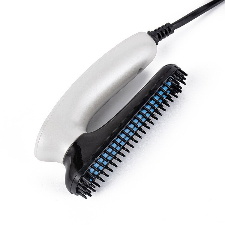 Multifunctional Beard Straightener Heated Man's Hair Beard Flat Iron Quick Straightening Beard Brush Show Cap Tool: Default Title
