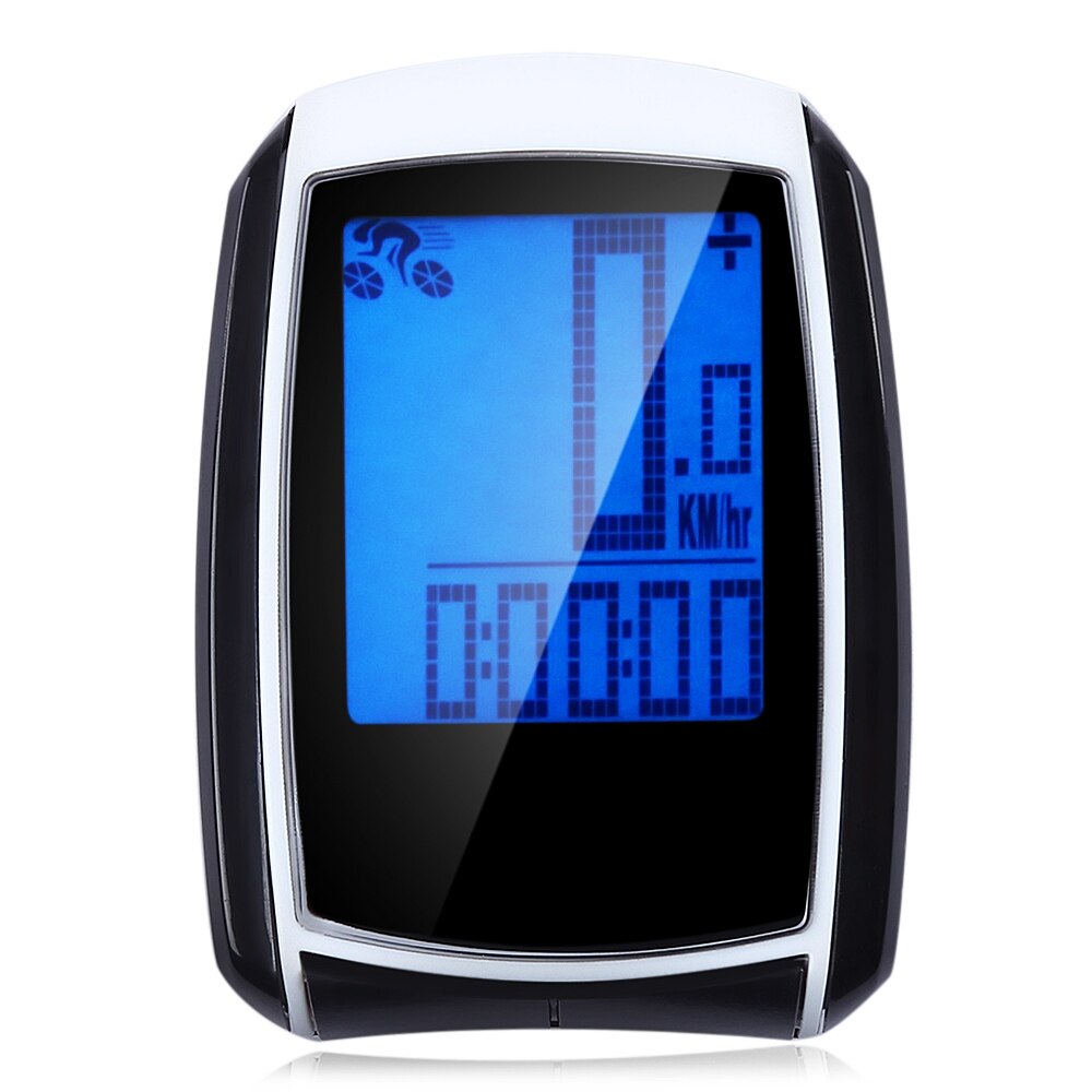 Résistant À l'eau Ultra-Mince Sans Fil LCD Rétro-Éclairage Vélo Ordinateur Odomètre compteur de vitesse