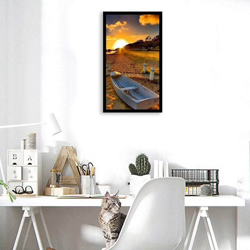 Diamond Painting Kits for Adults DIY 5D Diamond Painting Round Full Drill Embroidery Cross Stitch Beach Diamond