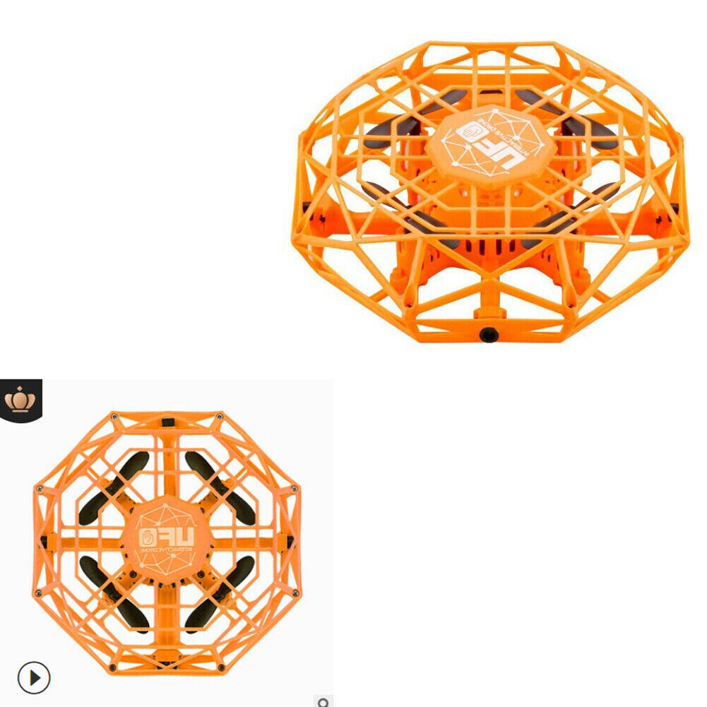 Mini Drone Quad Induction Levitation UFO LED Light USB Charging Kids Toy RC Airplanes