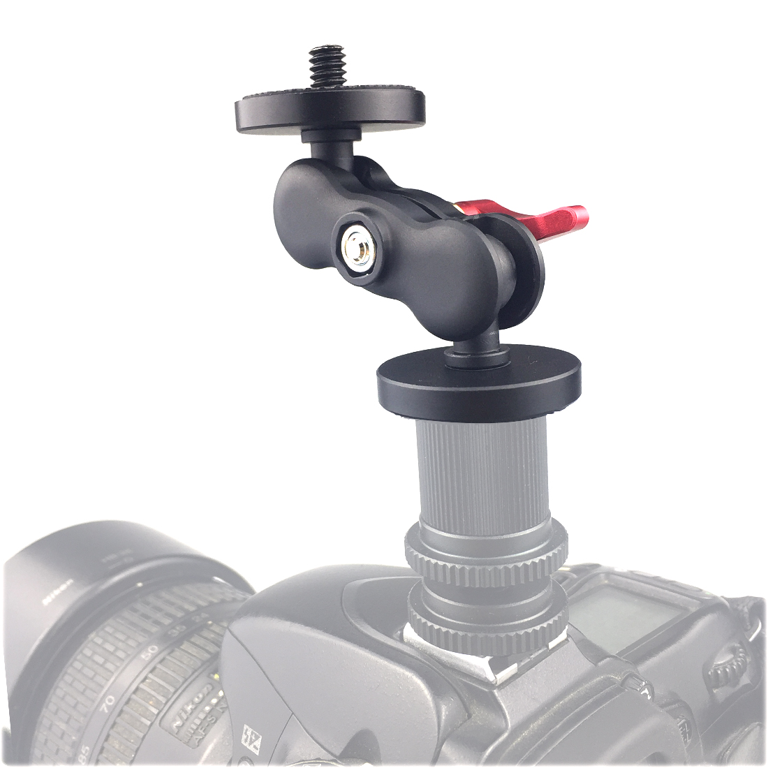 Adjustable Friction Articulating Magic Arm 7 9 11 inch 1/4" Cold Shoe Mount Super Clamp for Flash Light Monitor Video SLR Camera: Silver