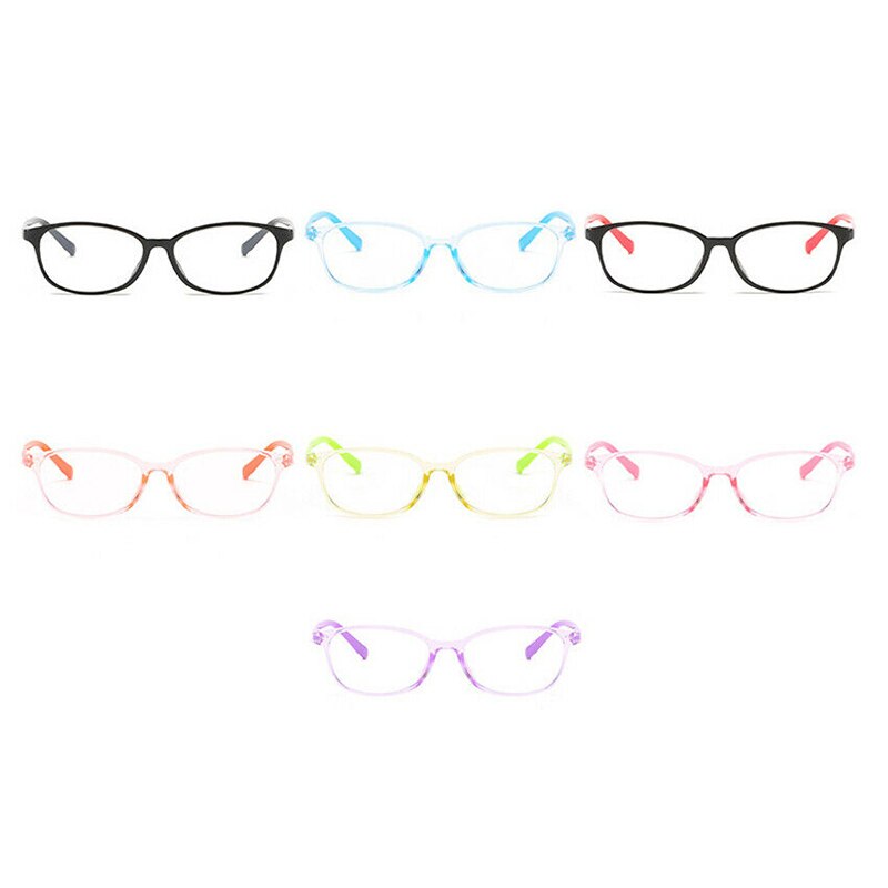 Kids Anti Blauw Licht Filter Computer Full Frame Brillen Computer Transparante Bril Eyeware 7 Kleuren Verminderen Vermoeide Ogen