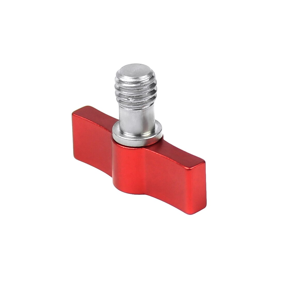 2Pcs Edelstahl 304 Kamera Schraube Einstellbar Griff Wrench M6 1/4 3/8 Gewinde L-Typ Dual Flügel Adapter DSLR Kamera für GoPro: 3 8 x7mm Thread Red